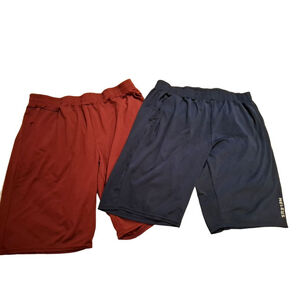 NELEUS Athletic Shorts 3XL Red & Blue lot of 2 basketball running sportswear
